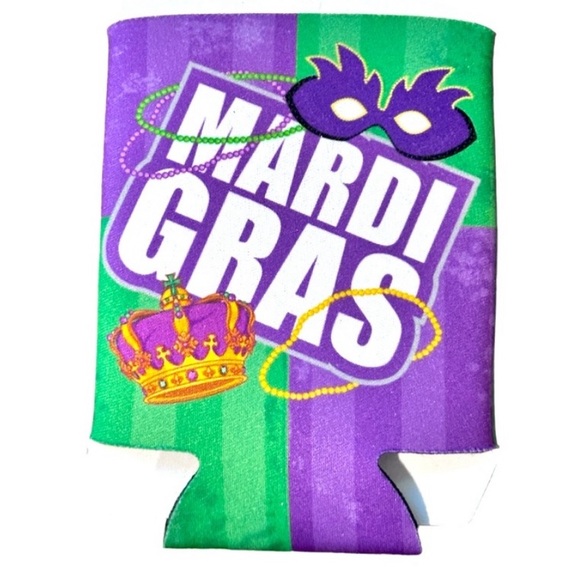 Mardi Gras Koozies Drink Can Cooler NWT Koozie Coozie - Picture 3 of 3